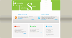 Desktop Screenshot of e-testas.lt